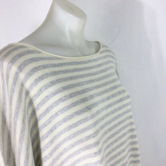 Eileen Fisher Striped Organic Cotton Linen Bateau Neck Sweater NWT - Picture 12 of 12